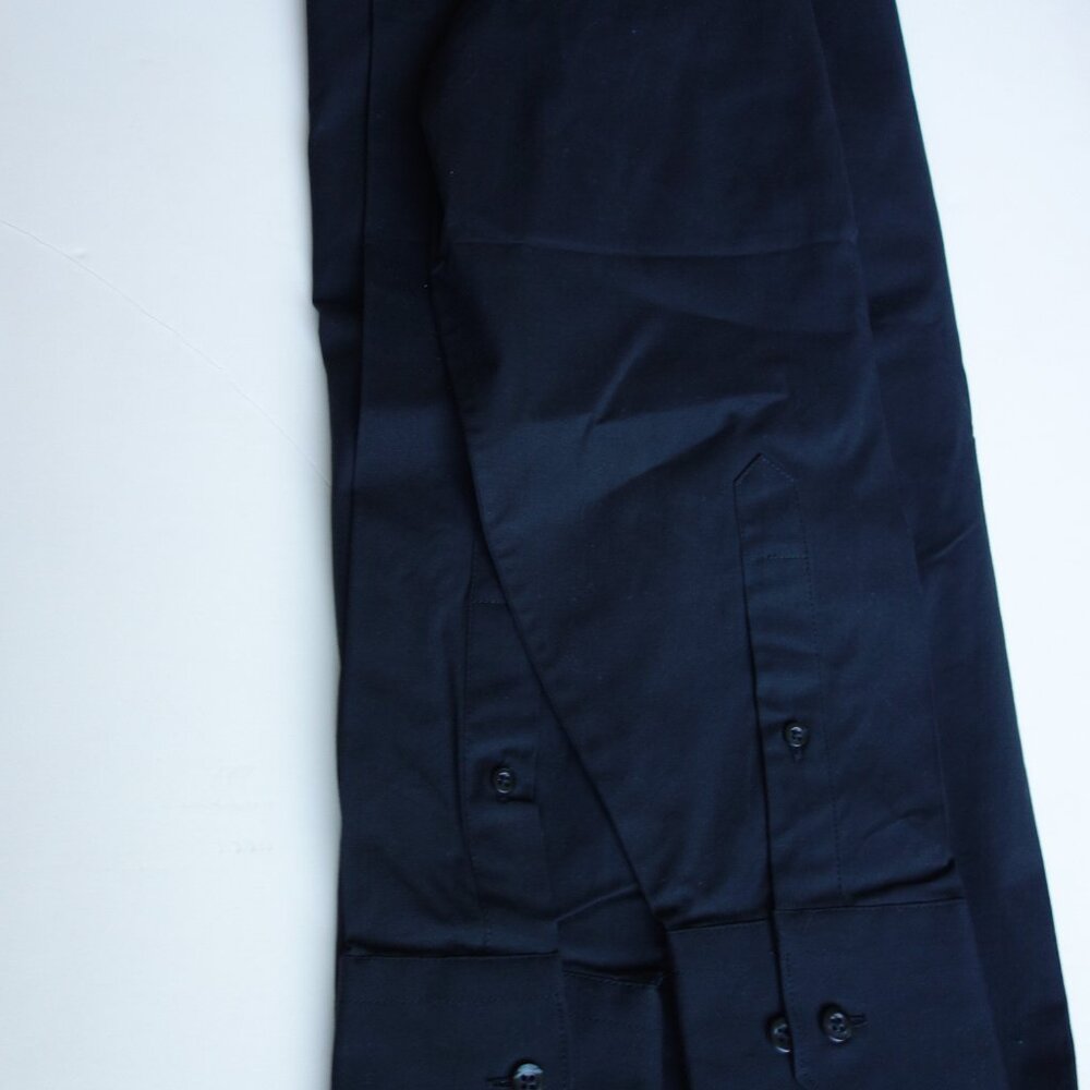 H&H men 15-15.5 Stretch Black Men's Shirt